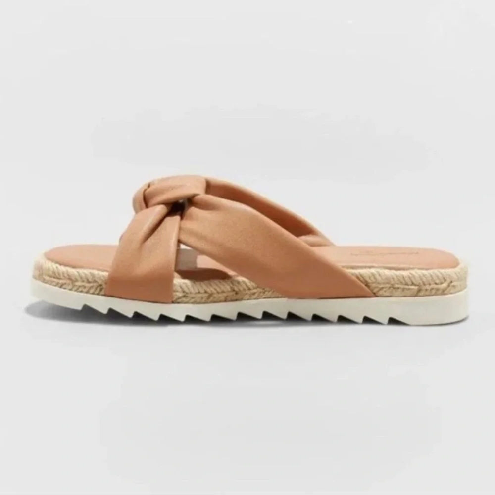 Women's Dena Knotted Espadrille Sandals - Universal Thread™ Tan Size 11
